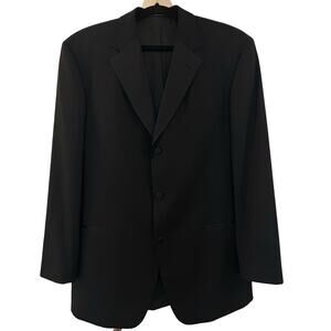 Hugo Boss Baker Jazz Virgin Wool Blazer Tuxedo Jacket | Men's 42R